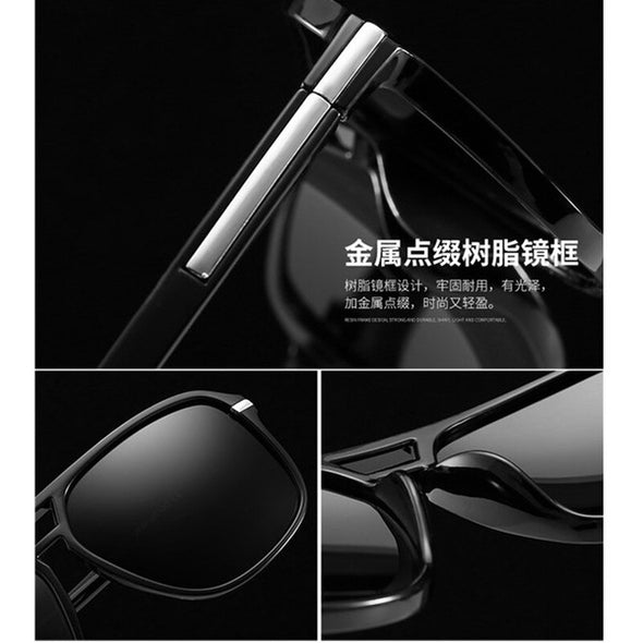 Polarized Driver Goggles Brand Design Fishing Gradient Sunglasses Camping Glasses Vintage Fashion Men Cool Square Style Oculos