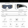 Punk Wrap Around Y2K Sunglasses for Women Sport Sunglasses Jeweled Sun Glasses Retro Frameless Eyewear Trendy 2000's Shade UV400