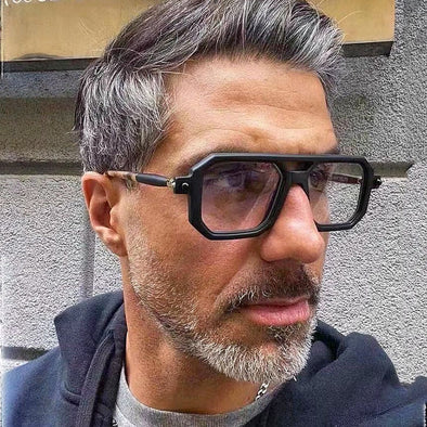 Retro Fashion Glasses Square Sunglasses For Men Blue Light Blocking Shades Sunglasses Women Vintage Vasos Decorativos Oculos Sol