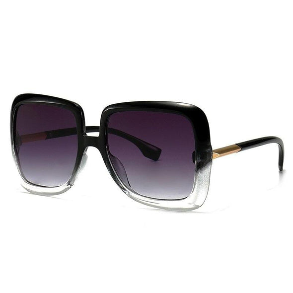 Oversized Sunglasses Women  Vintage Square Fashion Big Large Grain Frame