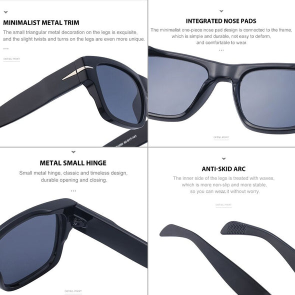 David Beckham Fashion Square Sunglasses For Men 2023 Luxury Brand Designer UV400 High Quality Vintage Retro Sun Glasses