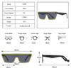 Fashion Rimless One Piece Cat Eye Women Vintage Colorful Gradient Eyewear Sun Glasses