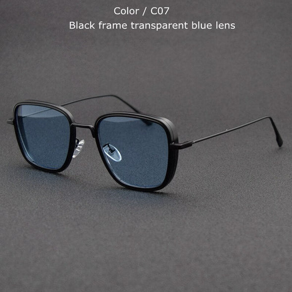 Steampunk Sunglasses Fashion Men Women Brand Designer Vintage Square Metal Frame Sun Glasses UV400 Eyewe