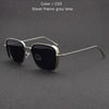Steampunk Sunglasses Fashion Men Women Brand Designer Vintage Square Metal Frame Sun Glasses UV400 Eyewe