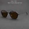 Steampunk Sunglasses Fashion Men Women Brand Designer Vintage Square Metal Frame Sun Glasses UV400 Eyewe