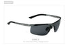 Alumunum Men's Polarized UV400 Mirror Sunglasses Rimless Rectangle Mens Sun Glasses Eyewear For Men  ALI061003