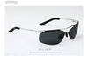 Alumunum Men's Polarized UV400 Mirror Sunglasses Rimless Rectangle Mens Sun Glasses Eyewear For Men  ALI061003