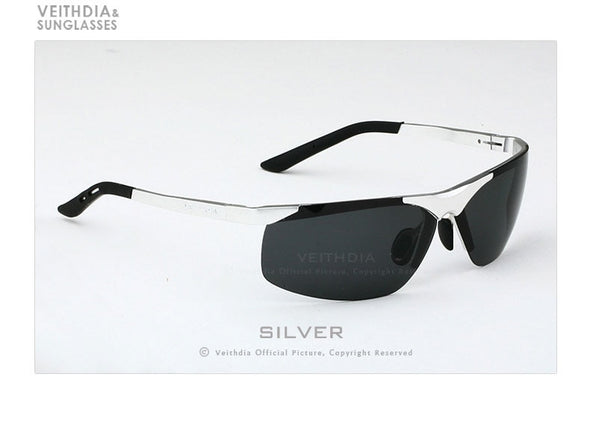 Alumunum Men's Polarized UV400 Mirror Sunglasses Rimless Rectangle Mens Sun Glasses Eyewear For Men  ALI061003