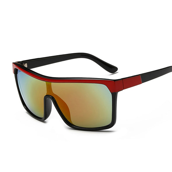Square Shield Sunglasses Men Driving 2021 Male Luxury Brand Sun Glasses For Men Designer Cool Shades MIRROR retro