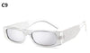 Small Square Women Imitation Diamond Evening Sunglasses