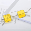 Women Vintage Multicolor Square Steampunk Sunglasses UV400