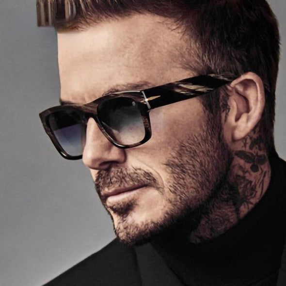 David Beckham Fashion Square Sunglasses For Men 2023 Luxury Brand Designer UV400 High Quality Vintage Retro Sun Glasses