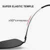 Nylon Polarized Sunglasses spuer light aviator sunglasses Colorful RETRO 100% -Proof Fashionable Black Sun Lenses unisex