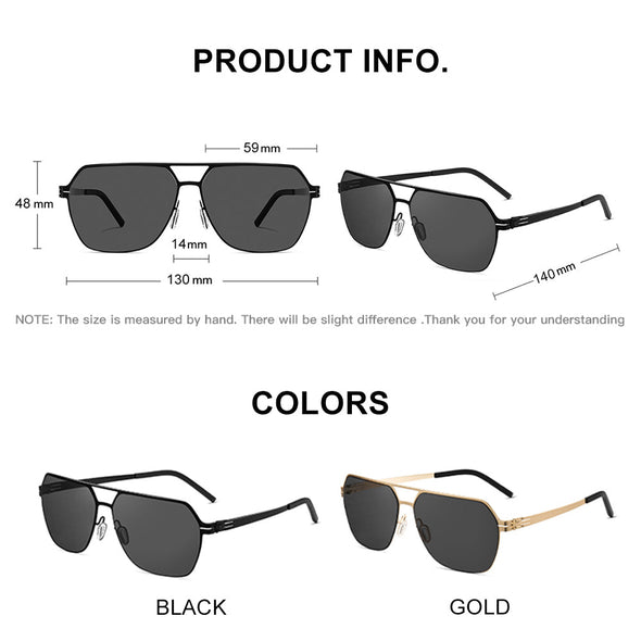 Nylon Polarized Sunglasses spuer light aviator sunglasses Colorful RETRO 100% -Proof Fashionable Black Sun Lenses unisex