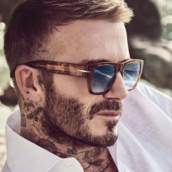 David Beckham Fashion Square Sunglasses For Men 2023 Luxury Brand Designer UV400 High Quality Vintage Retro Sun Glasses