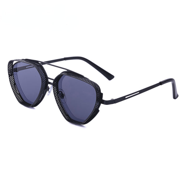 Vintage Steampunk Sunglasses Men  Luxury Brand Designer Square Punk Sun Glasses For Male Shades Driving Goggle