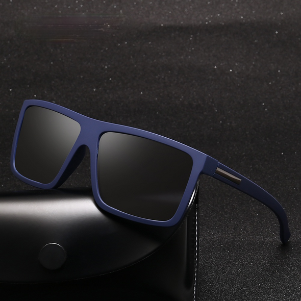 Men Sunglasses Polarized Flat Top Sunglasses 2019 Brand Designer Driving Sun glasses Male High Quality Rectangle Style ali060904