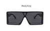 oversized Square black women's sunglasses  trend luxury brand Gradient shades for men Vintage Retro sunglasses woman