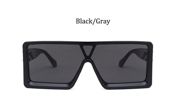 oversized Square black women's sunglasses  trend luxury brand Gradient shades for men Vintage Retro sunglasses woman