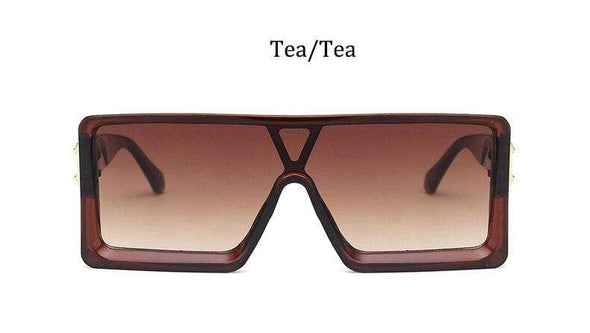 oversized Square black women's sunglasses  trend luxury brand Gradient shades for men Vintage Retro sunglasses woman