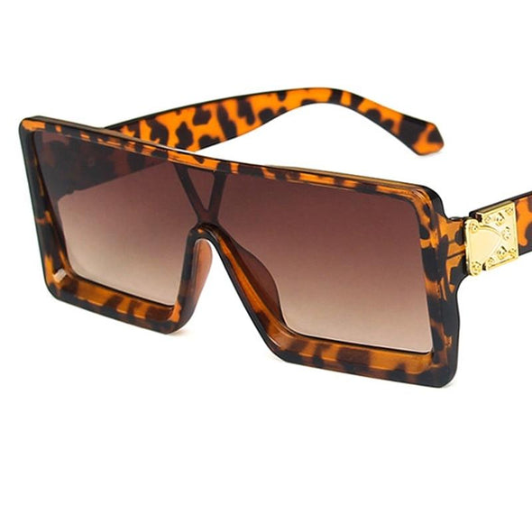 oversized Square black women's sunglasses  trend luxury brand Gradient shades for men Vintage Retro sunglasses woman