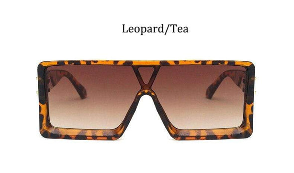 oversized Square black women's sunglasses  trend luxury brand Gradient shades for men Vintage Retro sunglasses woman