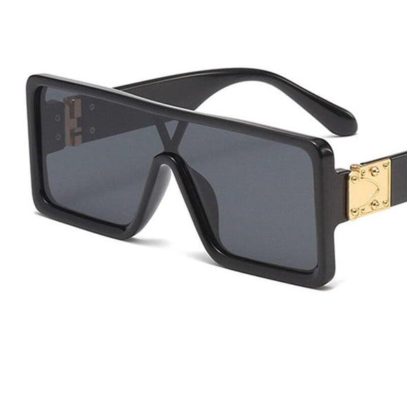 oversized Square black women's sunglasses  trend luxury brand Gradient shades for men Vintage Retro sunglasses woman