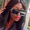 oversized Square black women's sunglasses  trend luxury brand Gradient shades for men Vintage Retro sunglasses woman