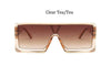 oversized Square black women's sunglasses  trend luxury brand Gradient shades for men Vintage Retro sunglasses woman