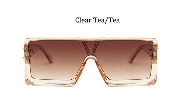 oversized Square black women's sunglasses  trend luxury brand Gradient shades for men Vintage Retro sunglasses woman