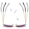 Oversized Rimless Sunglasses