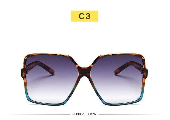 Oversize Gradient Merk Designer Sunglasses