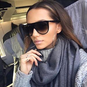 Vintage Retro Flat Top Oversized Sunglasse