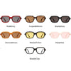 OEC CPO Fashion Unisex Square Sunglasses Men Women Fashion Small Frame Yellow Sunglasses Female Retro Rivet Glasses UV400 O403