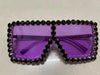 Hot Oversized Crystal Sunglasses
