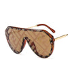 new arrival  futuristic sunglasses women uv400 fendii sunglasses large oversized shades for women oculos de sol feminino