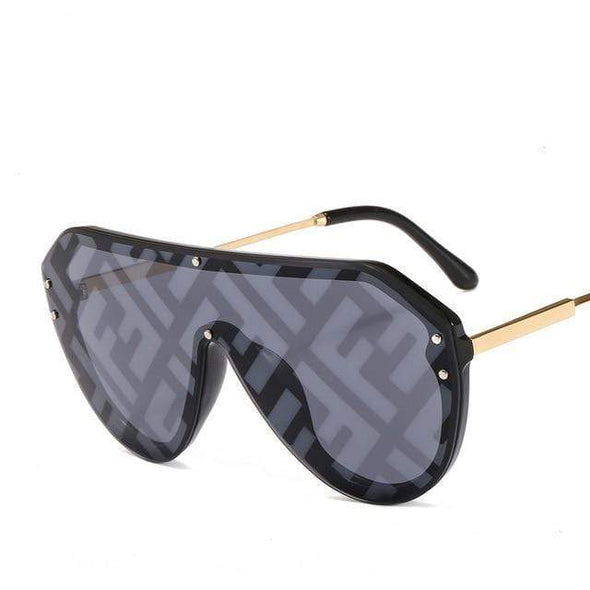 new arrival  futuristic sunglasses women uv400 fendii sunglasses large oversized shades for women oculos de sol feminino