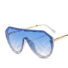 new arrival  futuristic sunglasses women uv400 fendii sunglasses large oversized shades for women oculos de sol feminino