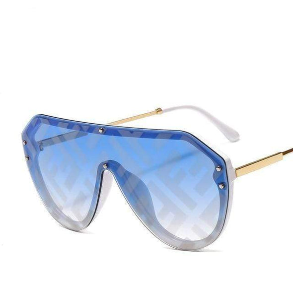 new arrival  futuristic sunglasses women uv400 fendii sunglasses large oversized shades for women oculos de sol feminino