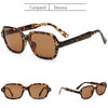 OEC CPO Fashion Unisex Square Sunglasses Men Women Fashion Small Frame Yellow Sunglasses Female Retro Rivet Glasses UV400 O403
