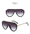 new arrival  futuristic sunglasses women uv400 fendii sunglasses large oversized shades for women oculos de sol feminino