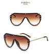 new arrival  futuristic sunglasses women uv400 fendii sunglasses large oversized shades for women oculos de sol feminino