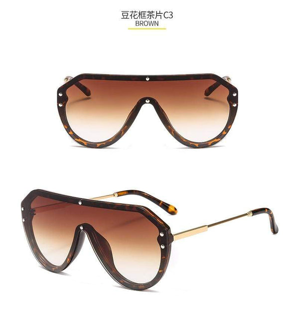 new arrival  futuristic sunglasses women uv400 fendii sunglasses large oversized shades for women oculos de sol feminino