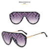 new arrival  futuristic sunglasses women uv400 fendii sunglasses large oversized shades for women oculos de sol feminino