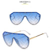 new arrival  futuristic sunglasses women uv400 fendii sunglasses large oversized shades for women oculos de sol feminino
